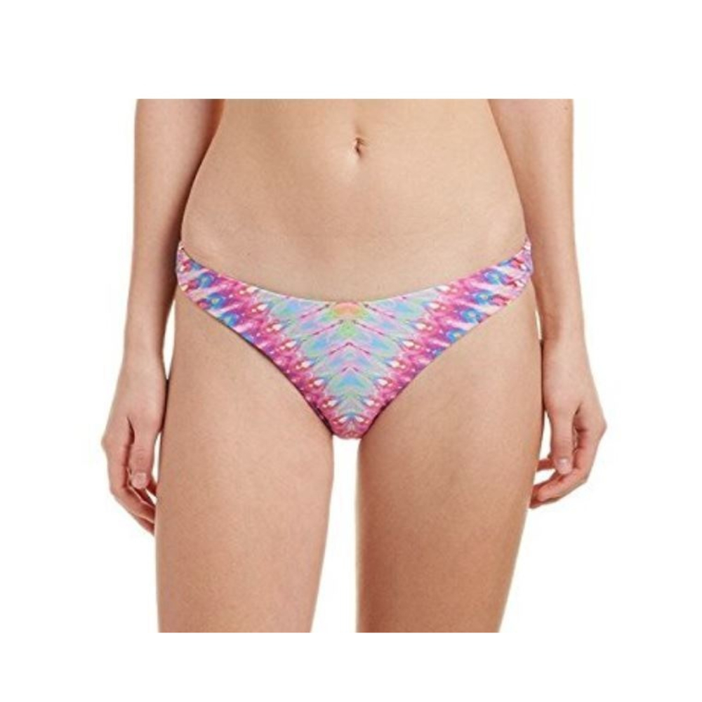 Pilyq Bikini Bottom Reversible Blue Tie Dye $76 Ruched Back